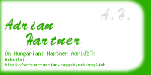 adrian hartner business card